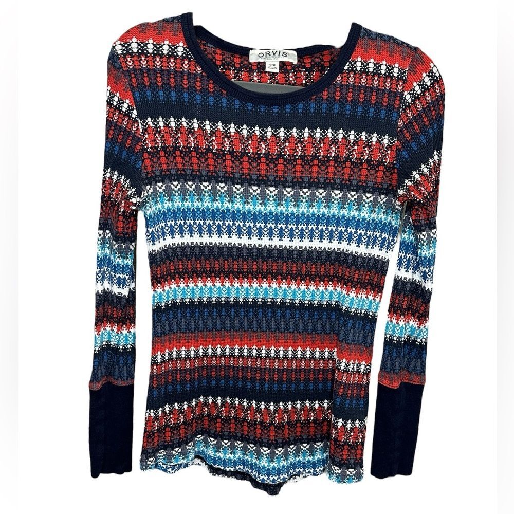 Orvis Fair Isle Thermal Base Layer Top Size Medium